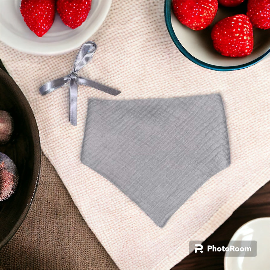 Bandana Bib - Grey