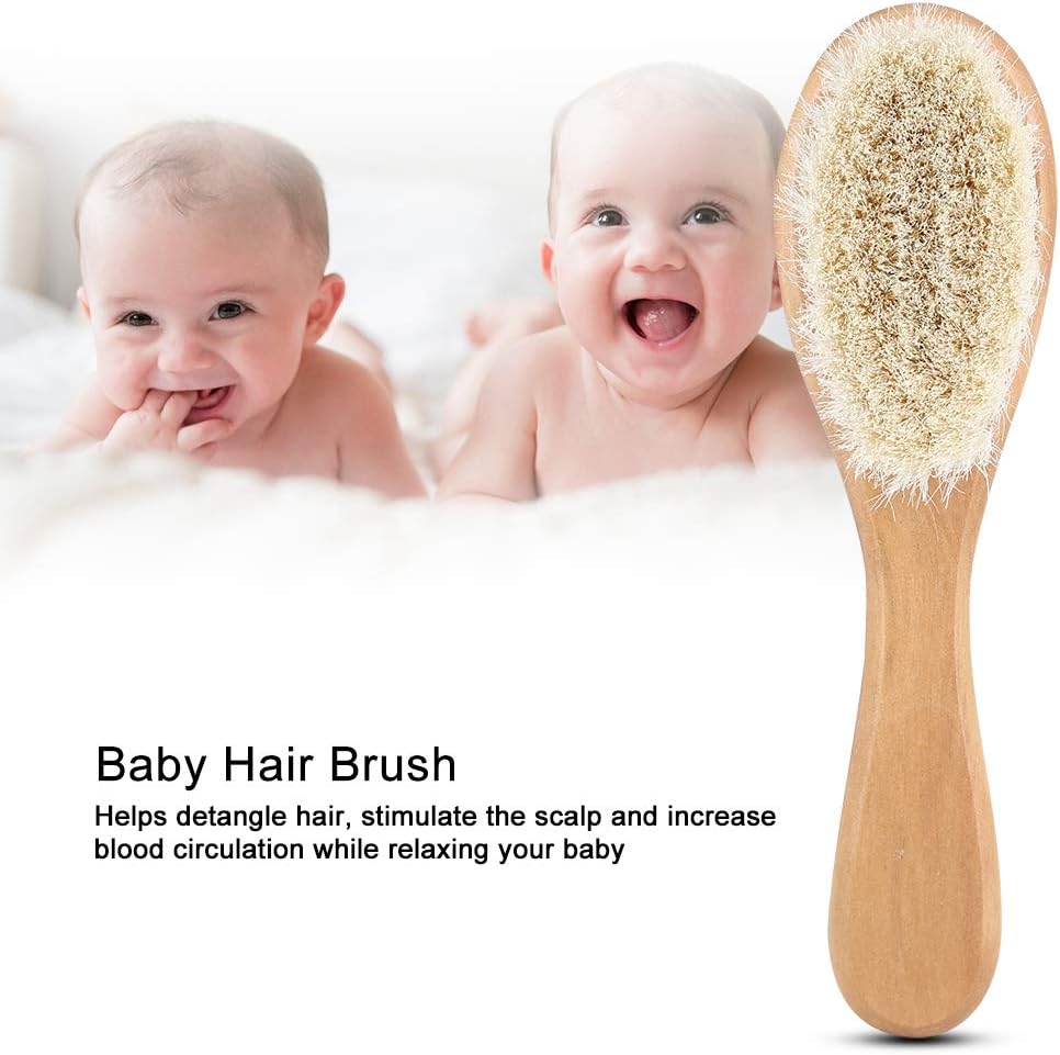Soft Goat Baby Hairbrush