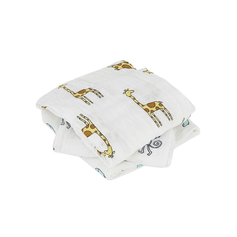 Aden + Anais Large Scrub Cotton Muslin Set of Three Washcloths