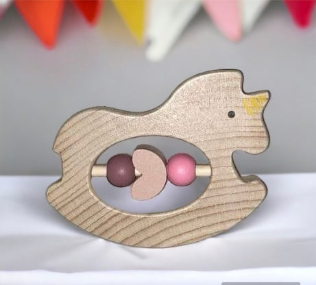 Wooden Rattle - Unicorn