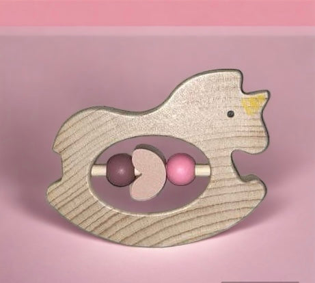 Wooden Rattle - Unicorn