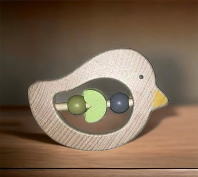 Wooden Rattle - Bird