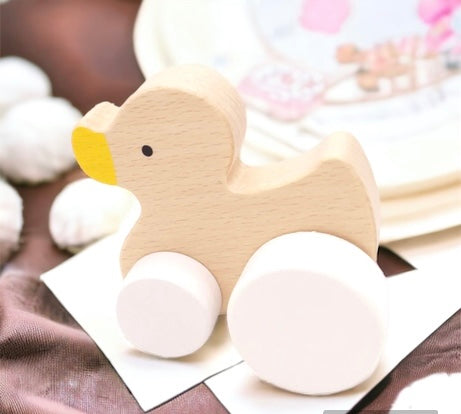 Wooden Push Toy - Duck