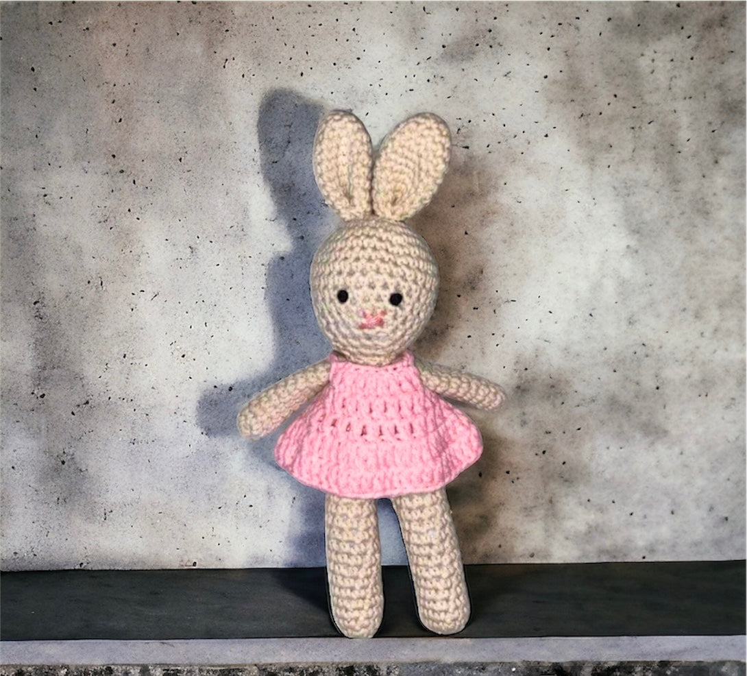 Amigurumi Crochet Dolls - Pink Bunny