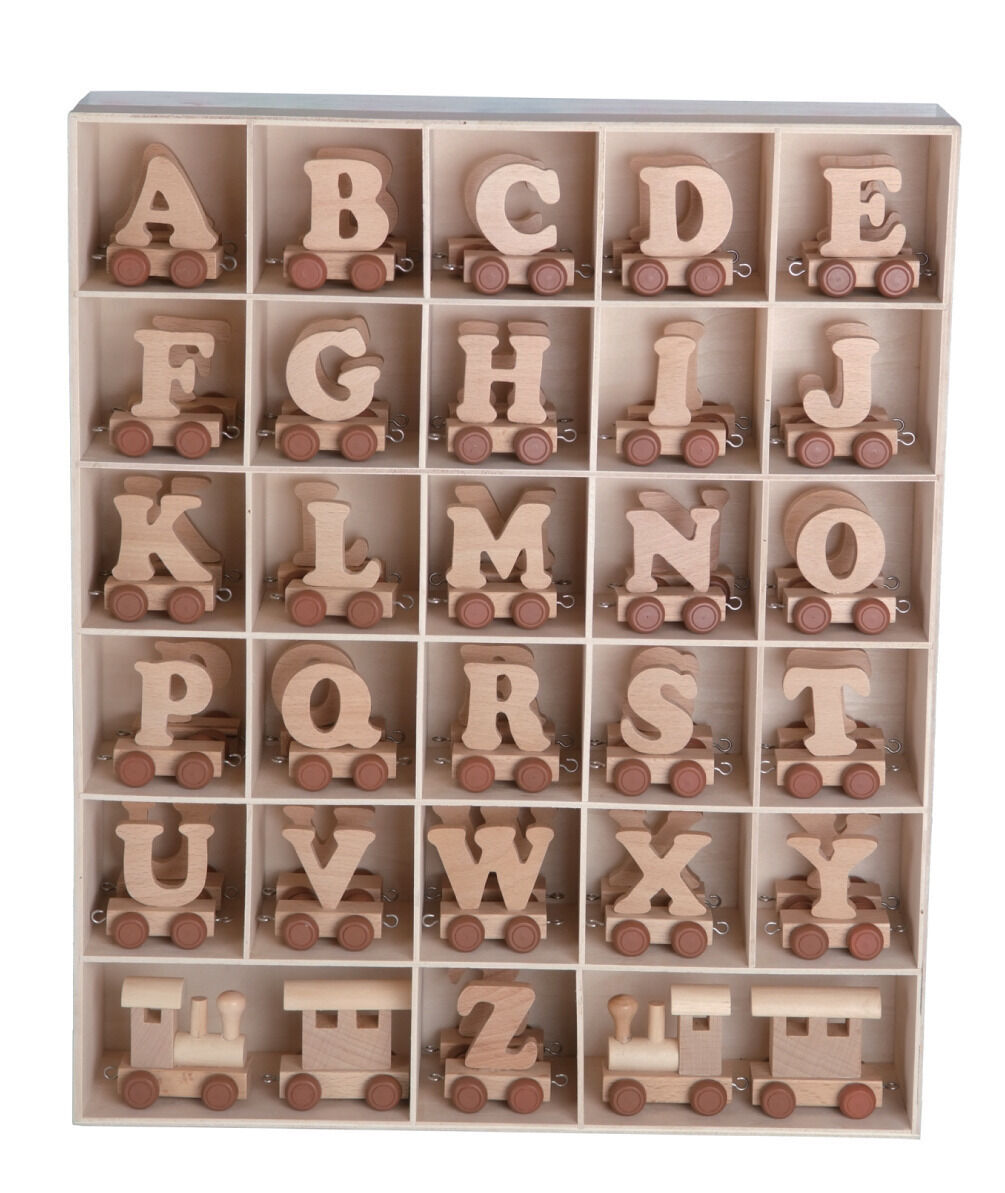 Wooden Alphabet Name Train