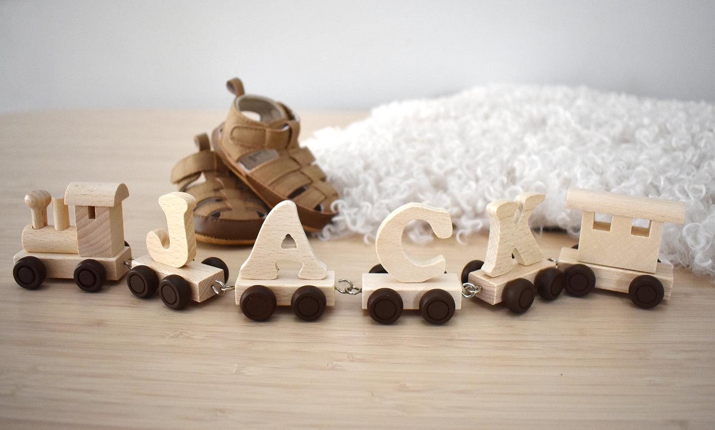 Wooden Alphabet Name Train