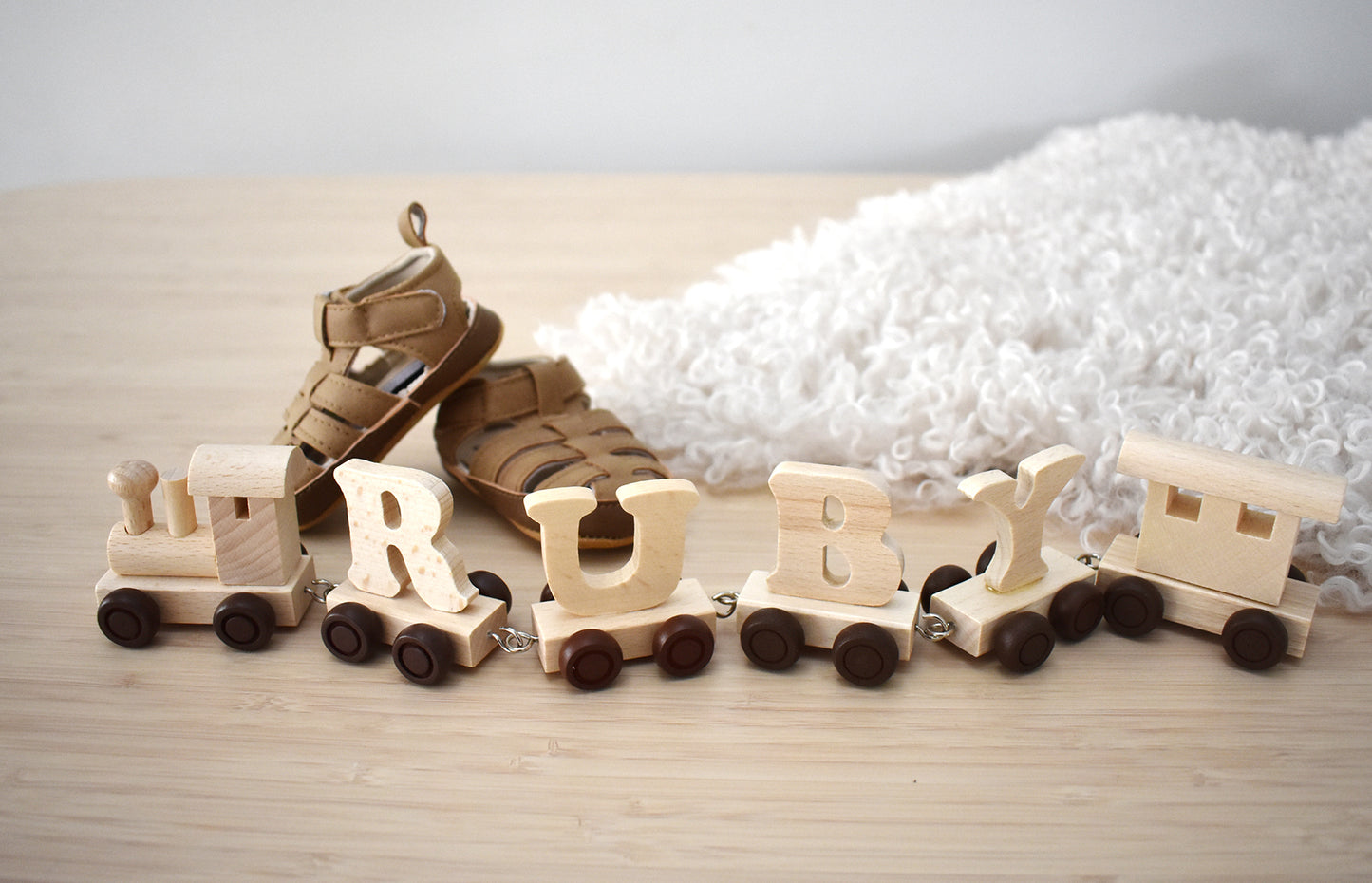 Wooden Alphabet Name Train