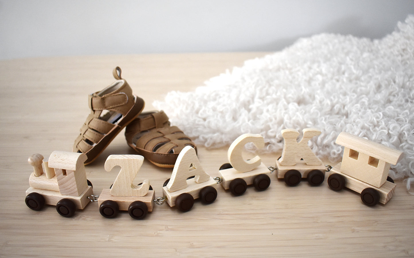 Wooden Alphabet Name Train