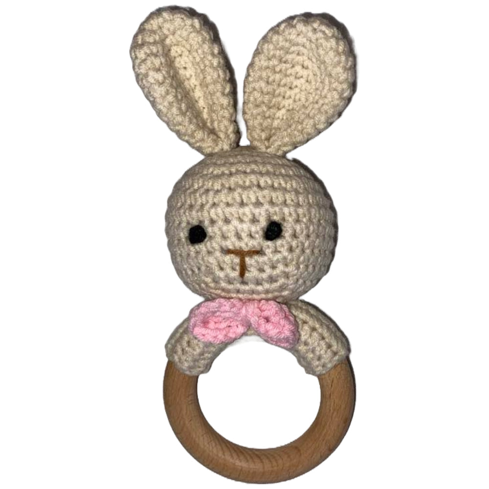 Amigurumi Crochet Rattles - Pink Bunny