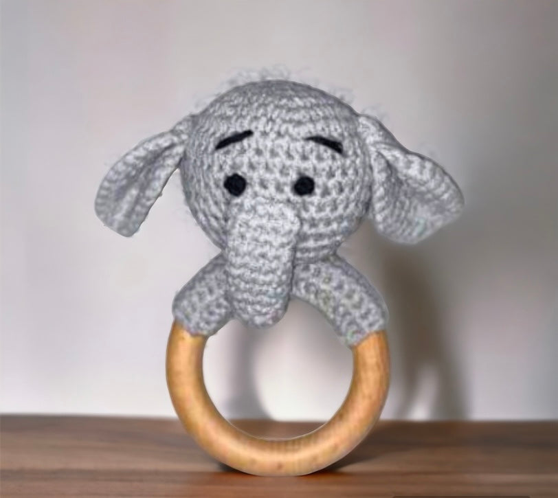 Amigurumi Crochet Rattles - Elephant